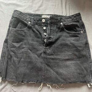 free people jean skirt